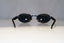 GIANNI VERSACE Mens Vintage Designer Sunglasses Black Rectangle X18 58M 21464