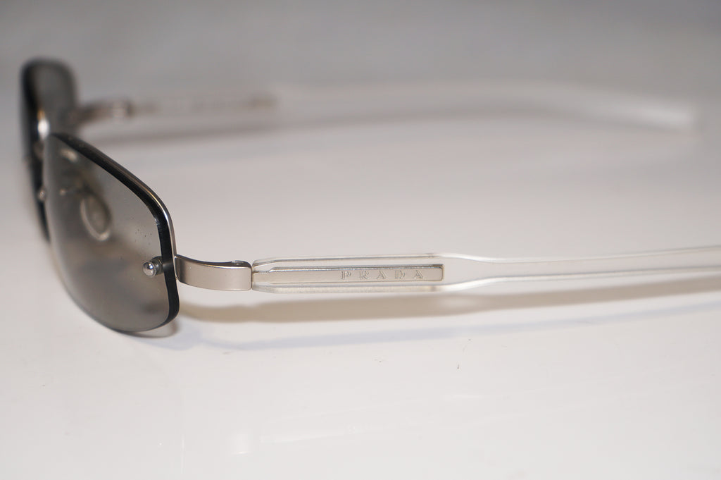 PRADA Vintage Mens Unisex Designer Sunglasses Clear Oval SPR 51A 2AC-1C1 15779