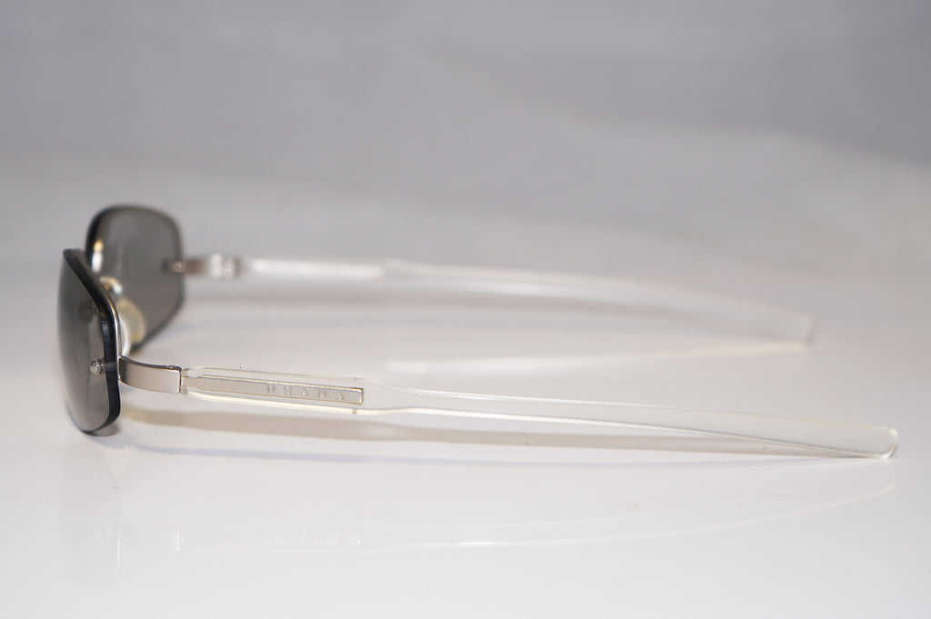 PRADA Vintage Mens Unisex Designer Sunglasses Clear Oval SPR 51A 2AC-1C1 15779