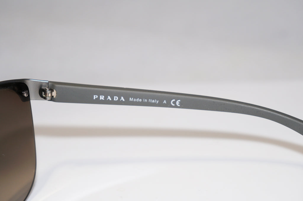 PRADA Immaculate Mens Designer Sunglasses Grey Square SPS 53Q DG1-1X1 15392