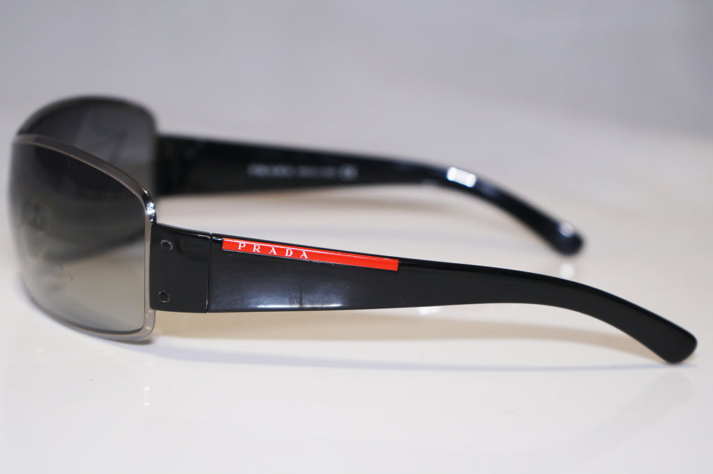 PRADA Mens Designer Sunglasses Black Shield SPS 52E 5AV-5D1 15828