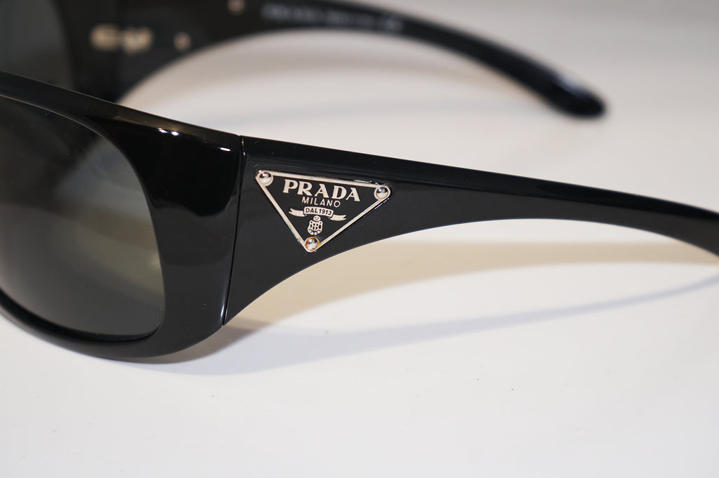 PRADA Immaculate Womens Designer Sunglasses Black Shield SPR 14L 1AB-1A1 15835