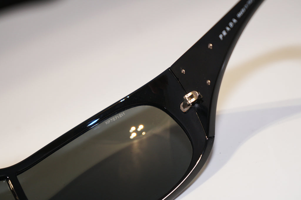 PRADA Immaculate Womens Designer Sunglasses Black Shield SPR 14L 1AB-1A1 15835