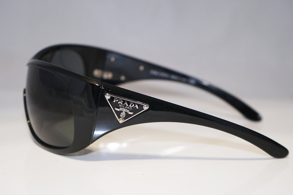 PRADA Immaculate Womens Designer Sunglasses Black Shield SPR 14L 1AB-1A1 15835