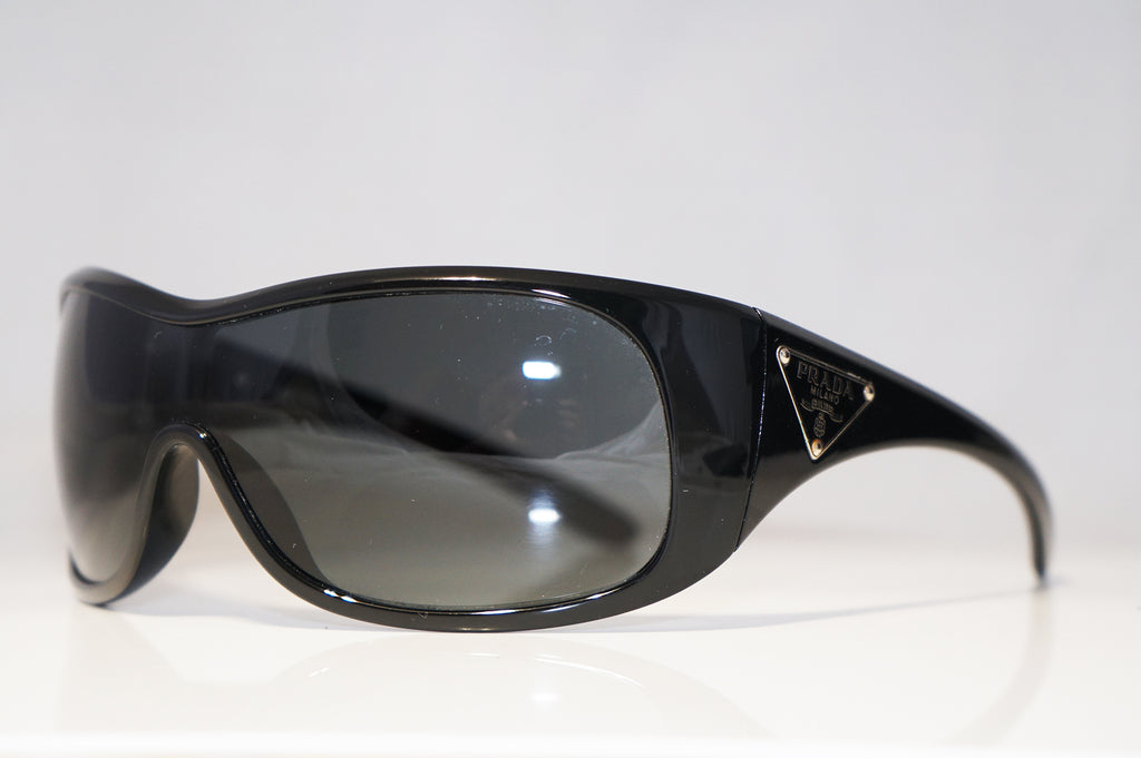 PRADA Immaculate Womens Designer Sunglasses Black Shield SPR 14L 1AB-1A1 15835