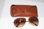 RAY-BAN Mens Designer Sunglasses Gold Aviator LightRay RB 8052 157 13 14460