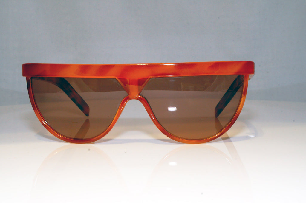 GIANNI VERSACE Mens Vintage Designer Sunglasses Brown Wrap Metrics BRN 17361