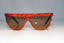 GIANNI VERSACE Mens Vintage Designer Sunglasses Brown Wrap Metrics BRN 17361