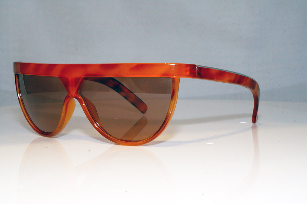 GIANNI VERSACE Mens Vintage Designer Sunglasses Brown Wrap Metrics BRN 17361