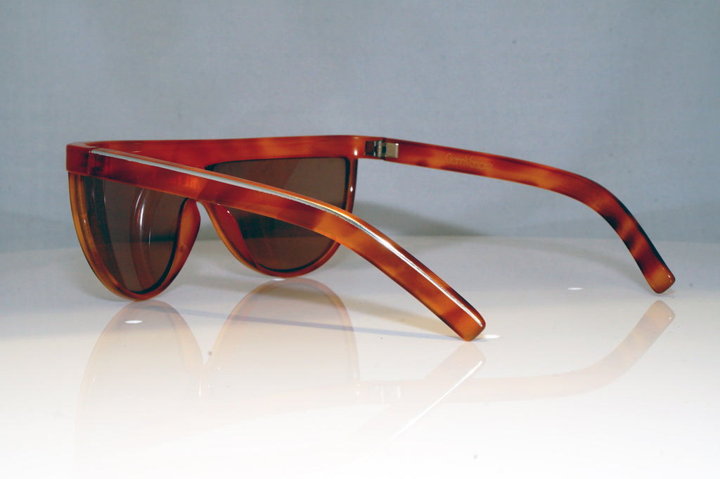 GIANNI VERSACE Mens Vintage Designer Sunglasses Brown Wrap Metrics BRN 17361