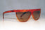 GIANNI VERSACE Mens Vintage Designer Sunglasses Brown Wrap Metrics BRN 17361