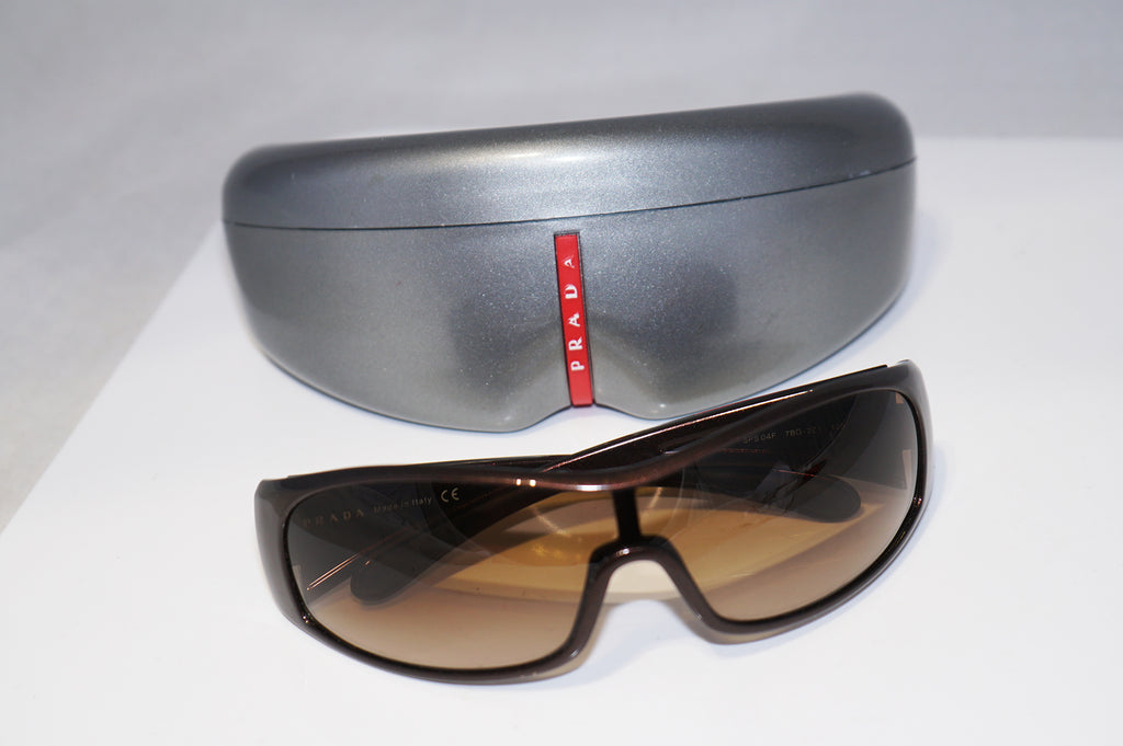 PRADA Mens Designer Sunglasses Brown Shield SPS 04F 7BG-2Z1 15771
