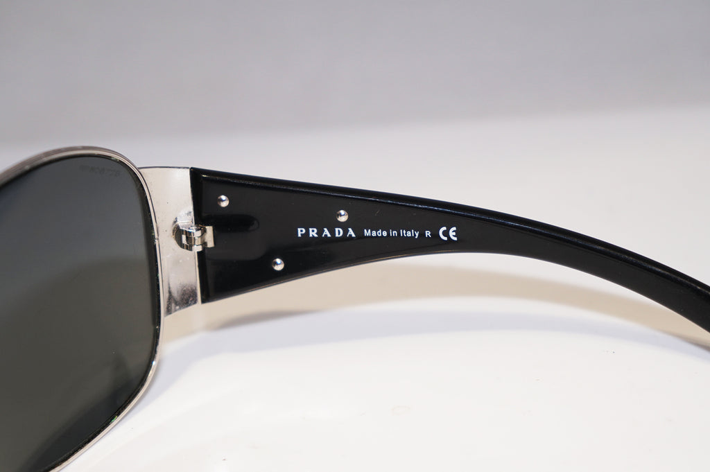 PRADA Mens Unisex Designer Sunglasses Black Shield SPR 57L 1BC-1A1 15838