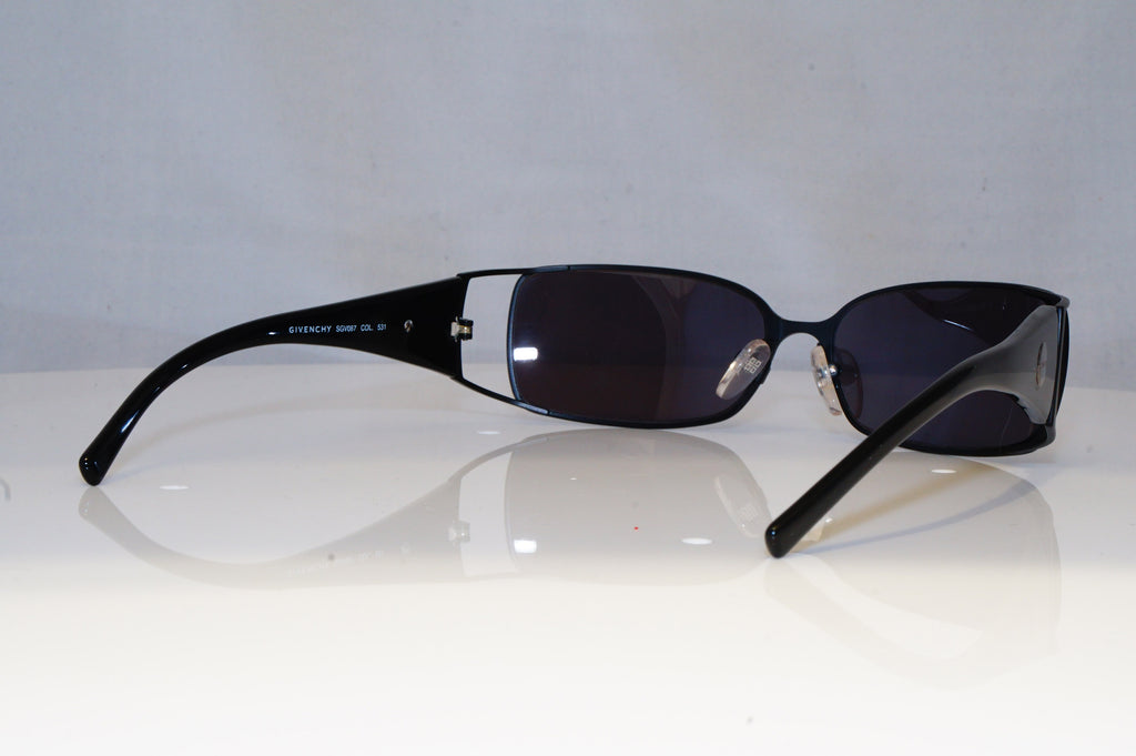 GIVENCHY Womens Designer Sunglasses Black Rectangle SGV 087 531 18944