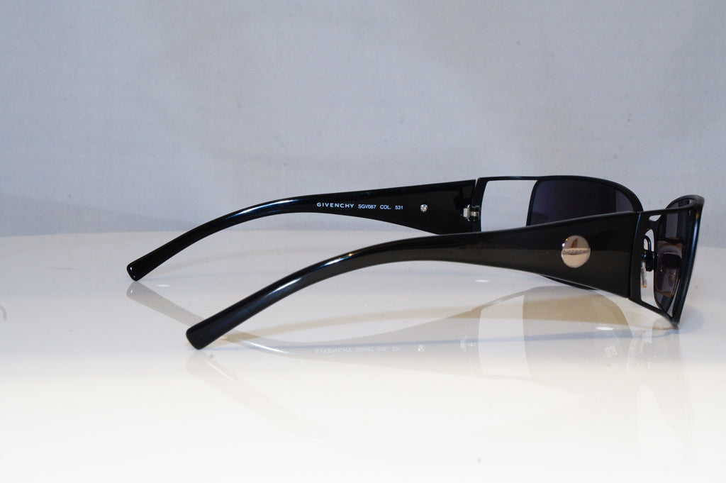 GIVENCHY Womens Designer Sunglasses Black Rectangle SGV 087 531 18944