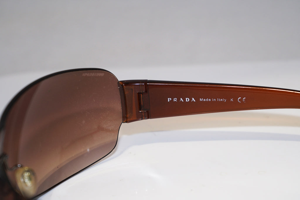PRADA Mens Designer Sunglasses Brown Shield SPS 07F 4AN-6S1 15846