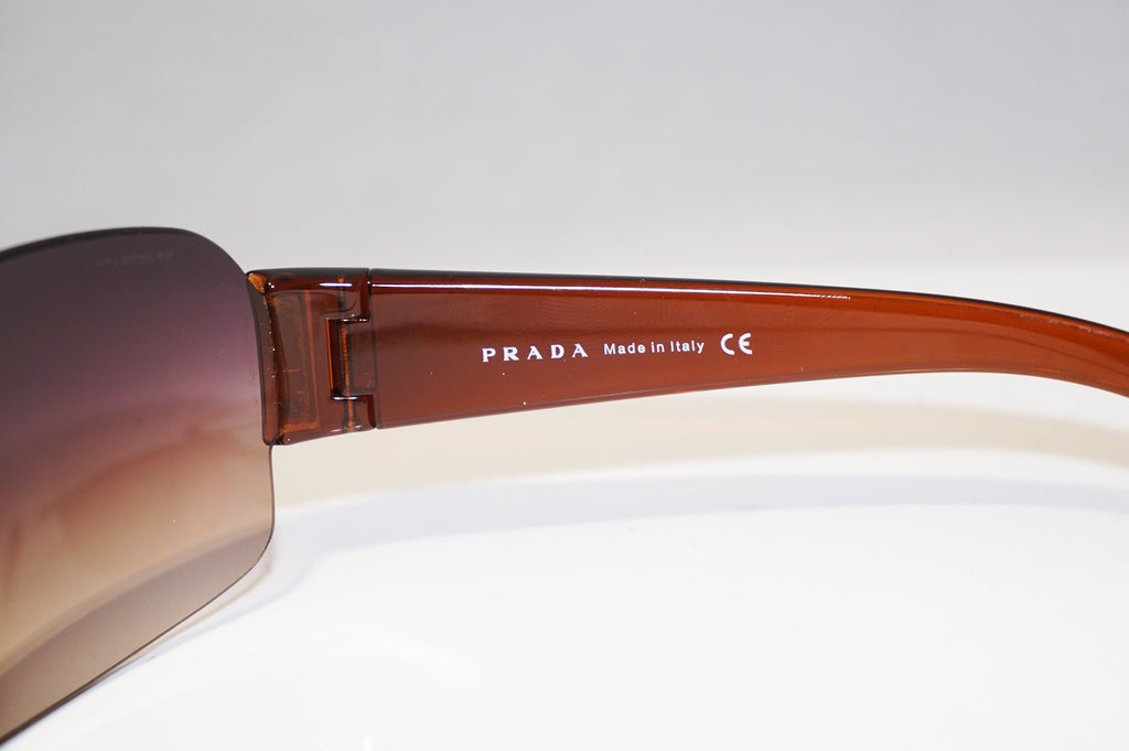 PRADA Mens Designer Sunglasses Brown Shield SPS 07F 4AN-6S1 15857