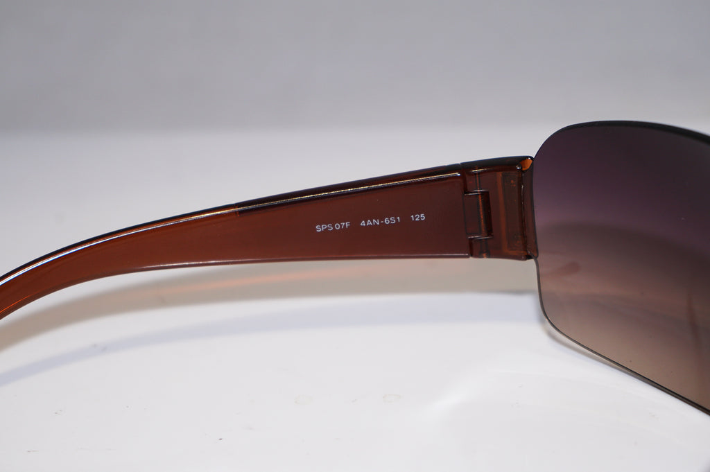 PRADA Mens Designer Sunglasses Brown Shield SPS 07F 4AN-6S1 15857