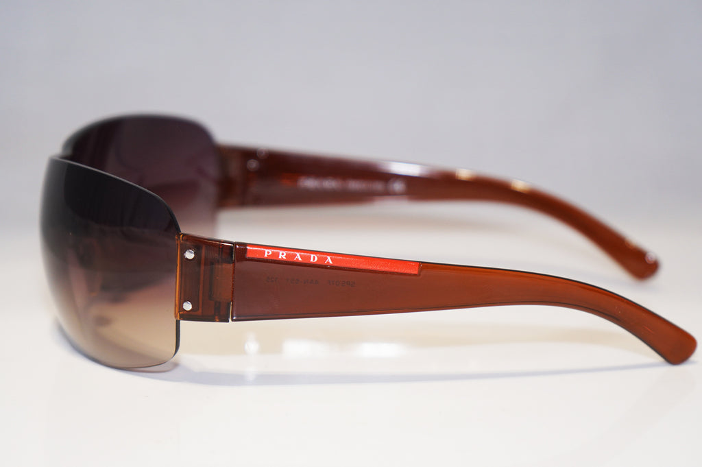 PRADA Mens Designer Sunglasses Brown Shield SPS 07F 4AN-6S1 15857