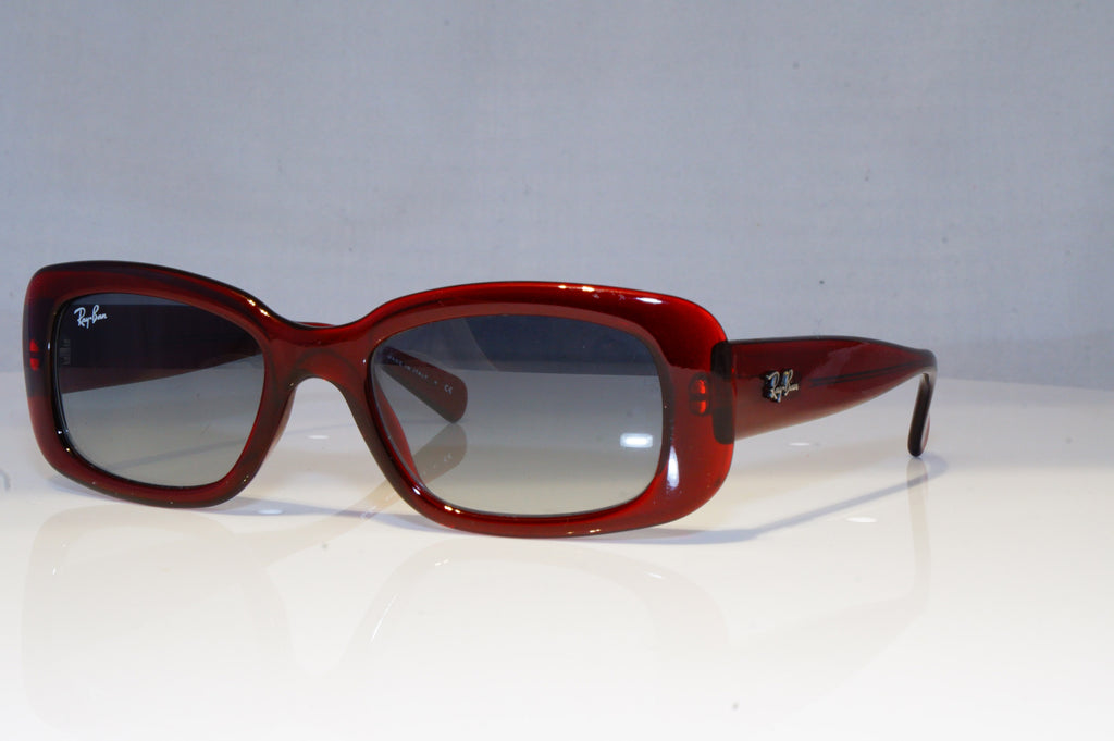 RAY-BAN Womens Boxed Designer Sunglasses Burgundy Rectangle RB 4122 735/8G 16487
