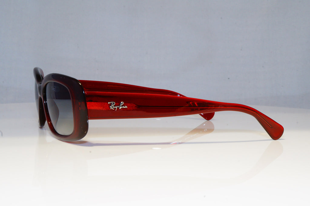 RAY-BAN Womens Boxed Designer Sunglasses Burgundy Rectangle RB 4122 735/8G 16487