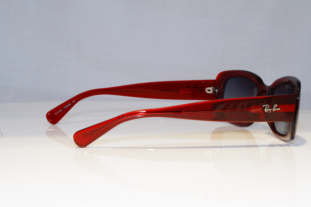 RAY-BAN Womens Boxed Designer Sunglasses Burgundy Rectangle RB 4122 735/8G 16487