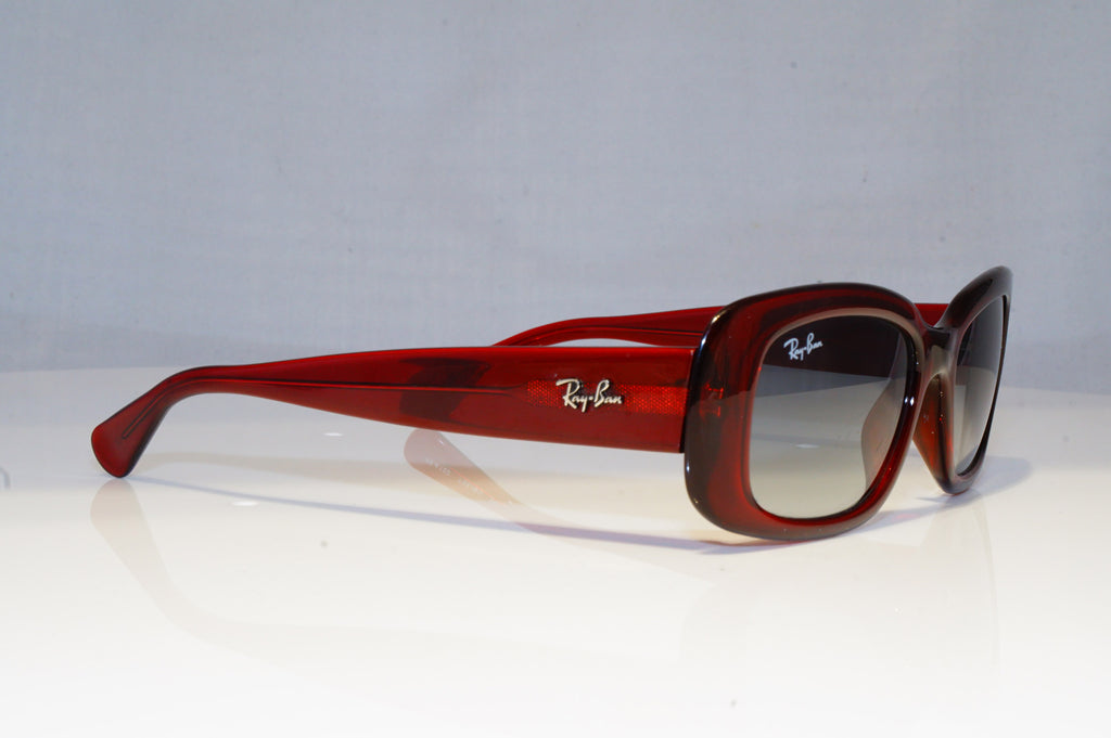 RAY-BAN Womens Boxed Designer Sunglasses Burgundy Rectangle RB 4122 735/8G 16487