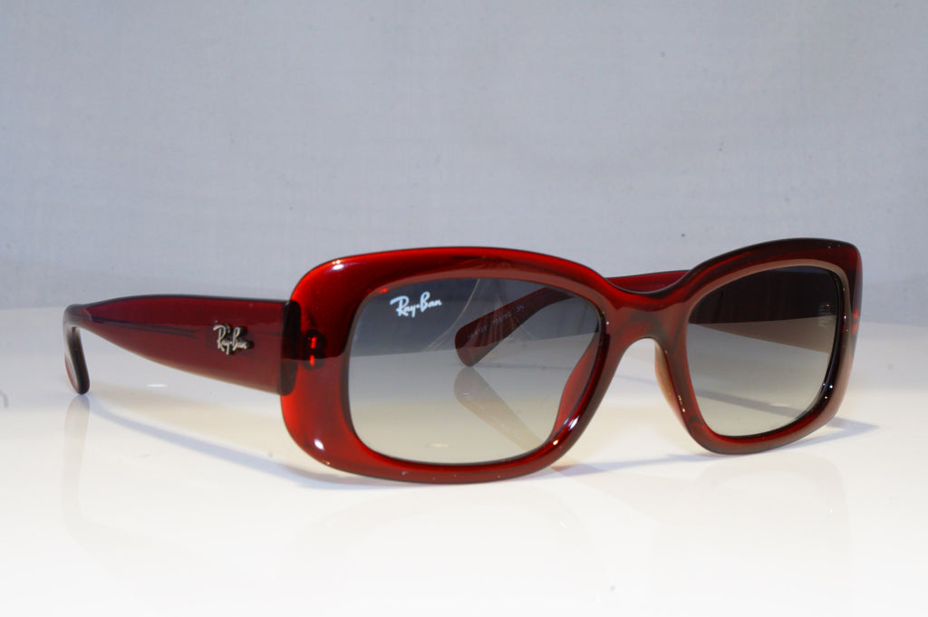 RAY-BAN Womens Boxed Designer Sunglasses Burgundy Rectangle RB 4122 735/8G 16487