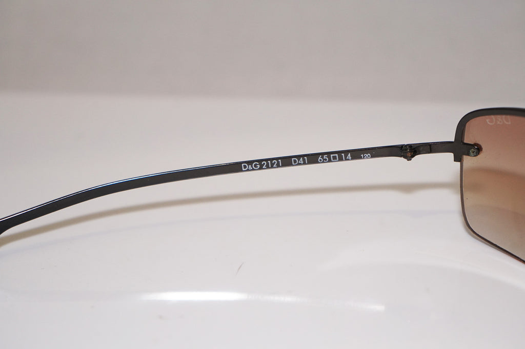 DOLCE & GABBANA Vintage Mens Designer Sunglasses Silver D&G 2121 D41 14429