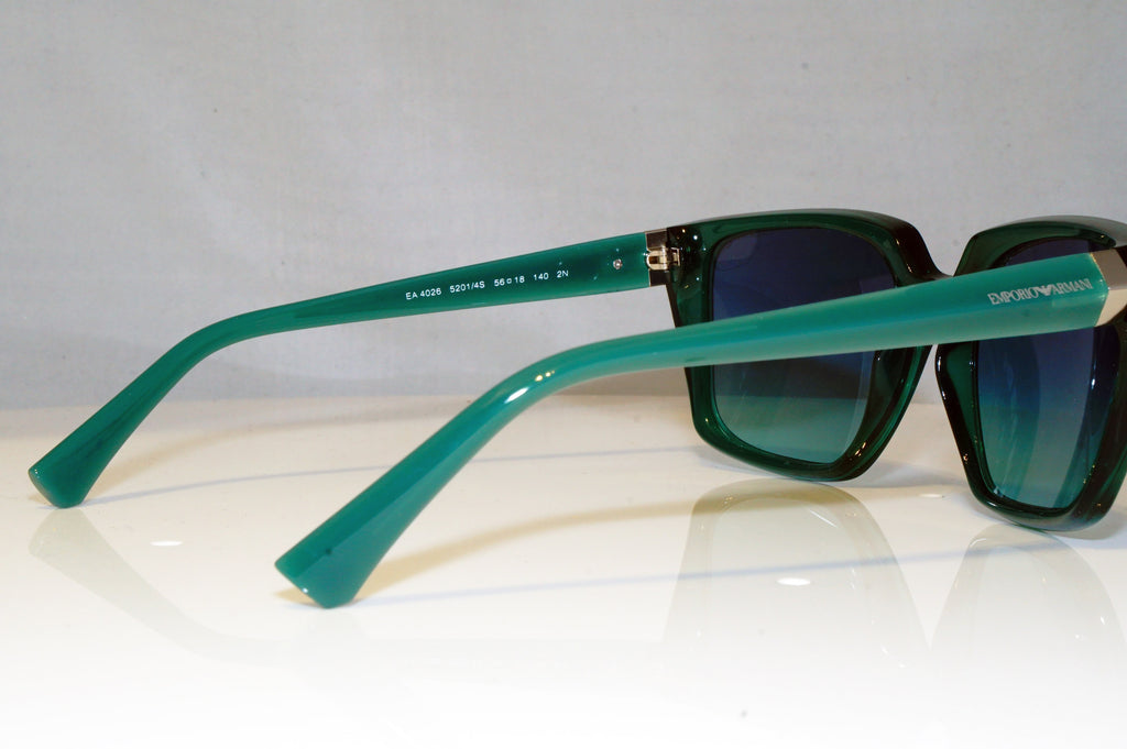 EMPORI ARMANI Mens Womens Designer Sunglasses Green Square 4026 5201/4S 17475