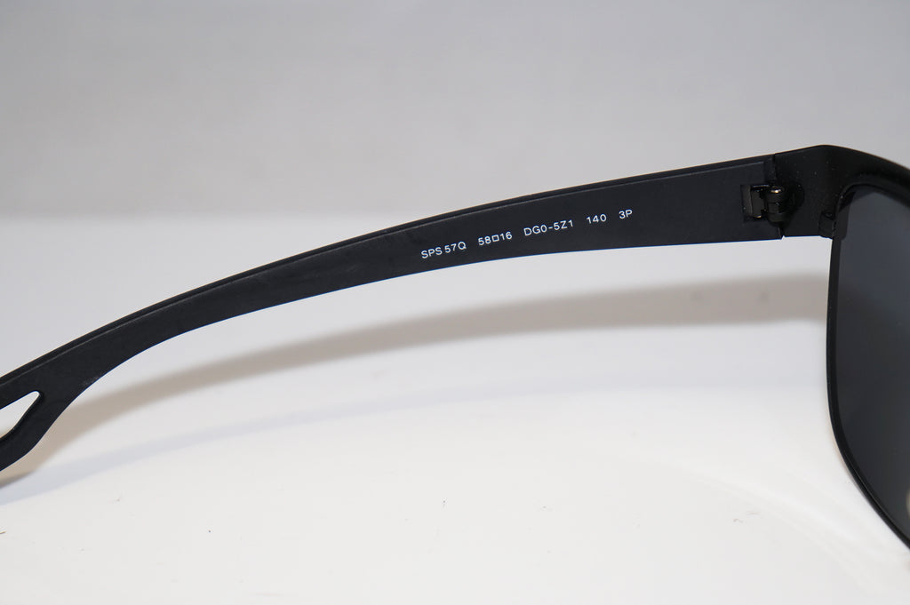 PRADA Mens Designer Polarized Sunglasses Black Wrap SPS 57Q DG0-5Z1 15288