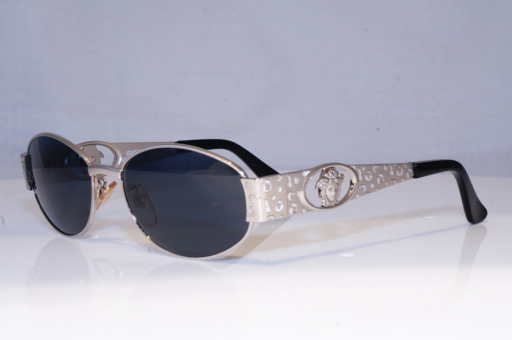 GIANNI VERSACE Mens Womens Vintage Designer Sunglasses Silver MOD S51 26M 18318