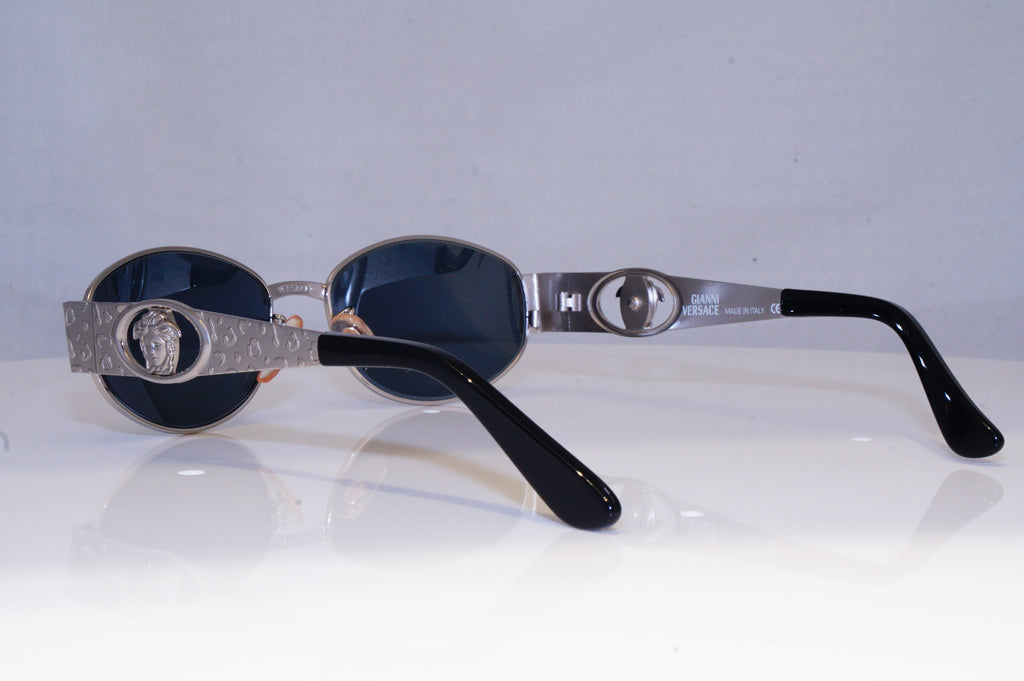 GIANNI VERSACE Mens Womens Vintage Designer Sunglasses Silver MOD S51 26M 18318