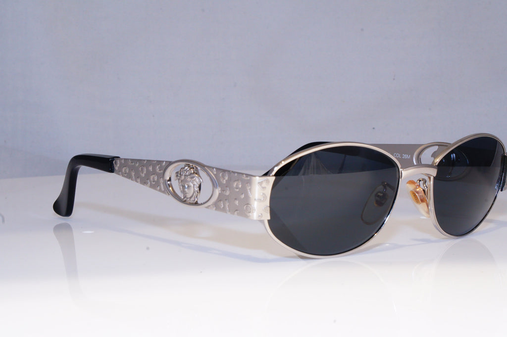 GIANNI VERSACE Mens Womens Vintage Designer Sunglasses Silver MOD S51 26M 18318