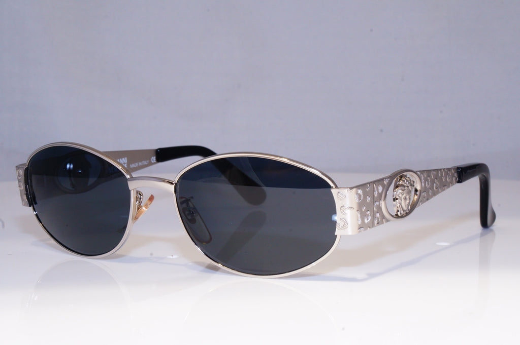 GIANNI VERSACE Mens Womens Vintage Designer Sunglasses Silver MOD S51 26M 18318