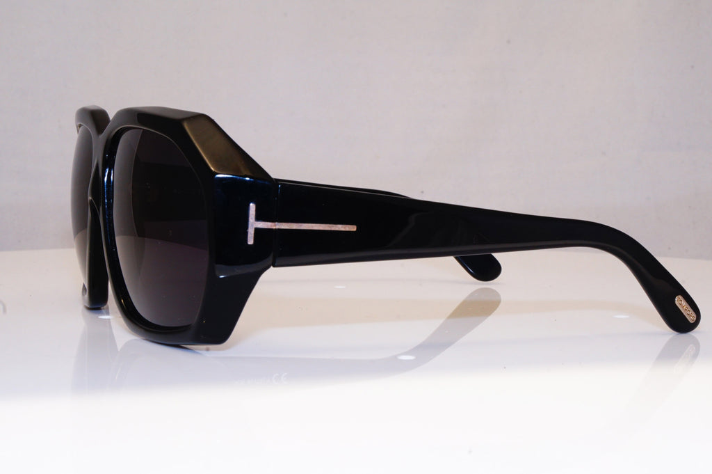 TOM FORD Womens Boxed Designer Sunglasses Black Square Elise TF266 01B 17612