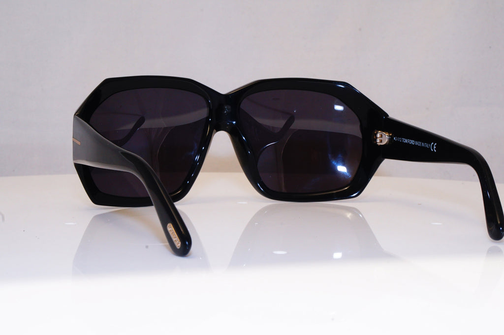 TOM FORD Womens Boxed Designer Sunglasses Black Square Elise TF266 01B 17612