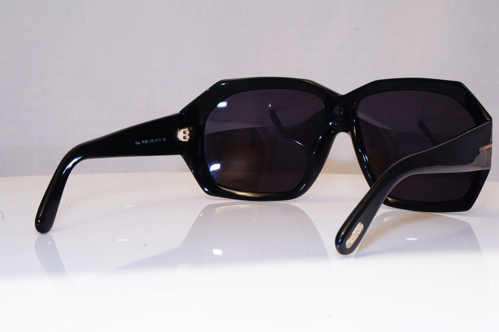 TOM FORD Womens Boxed Designer Sunglasses Black Square Elise TF266 01B 17612