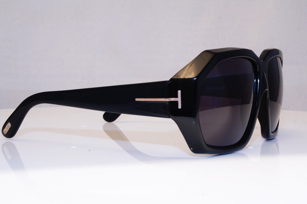 TOM FORD Womens Boxed Designer Sunglasses Black Square Elise TF266 01B 17612