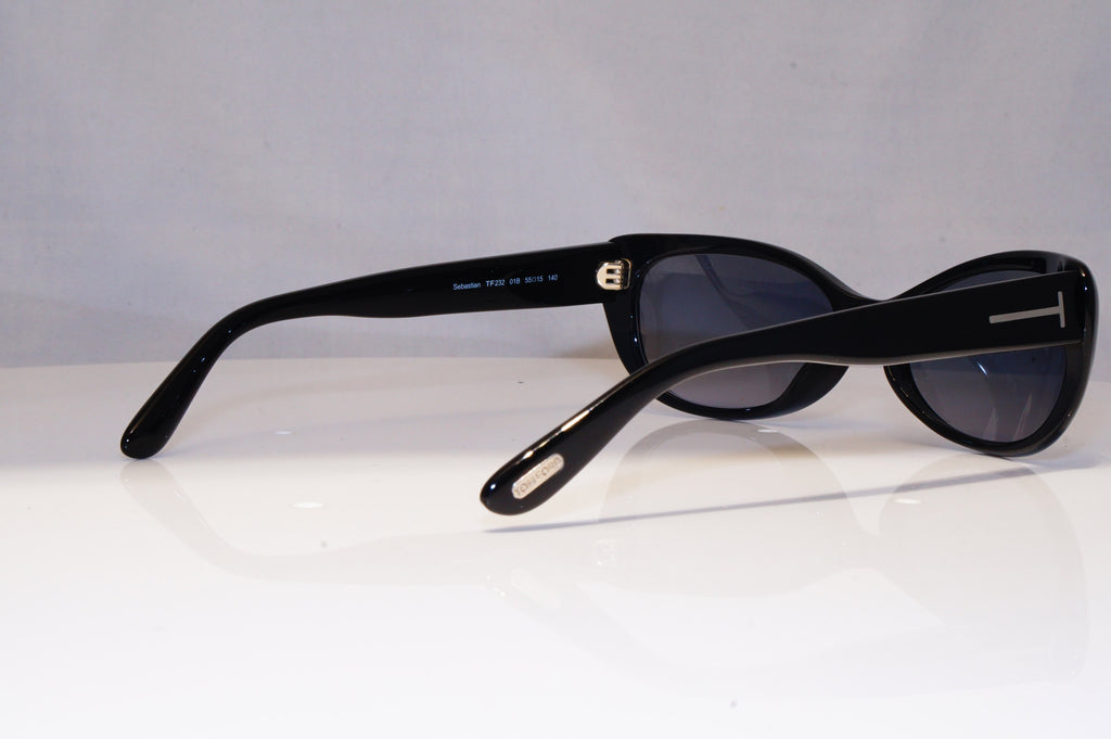 TOM FORD Womens Designer Sunglasses Black Cat Eye Sebastian TF 232 01B 21318