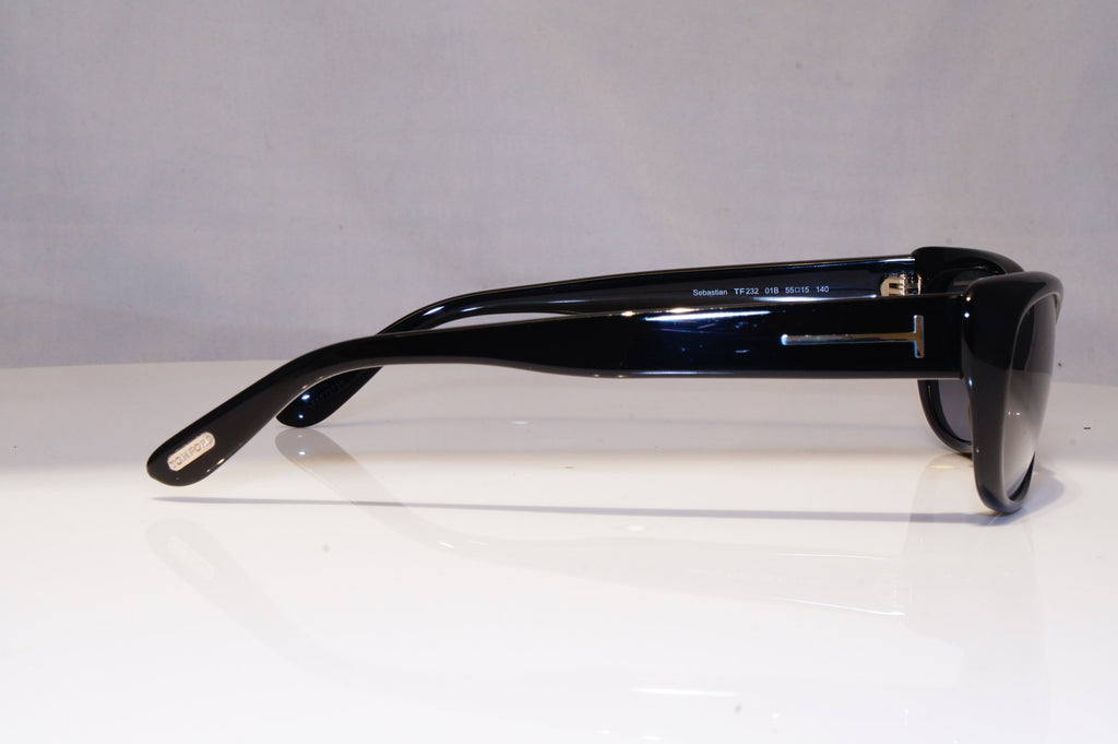 TOM FORD Womens Designer Sunglasses Black Cat Eye Sebastian TF 232 01B 21318