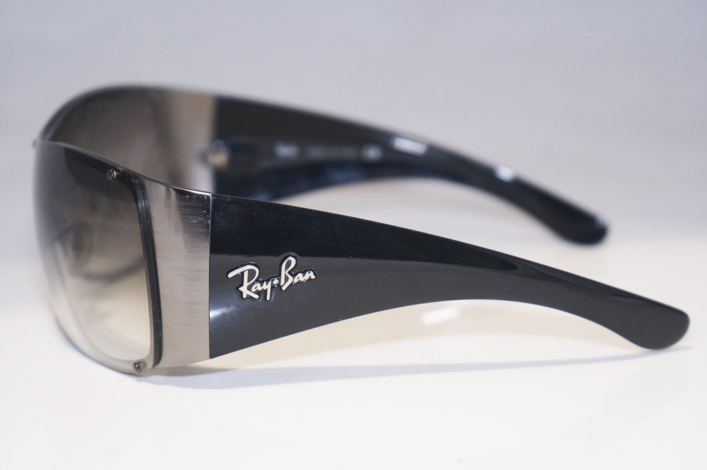 RAY-BAN Womens Designer Sunglasses Black Shield RB 3361 041/8E 14930