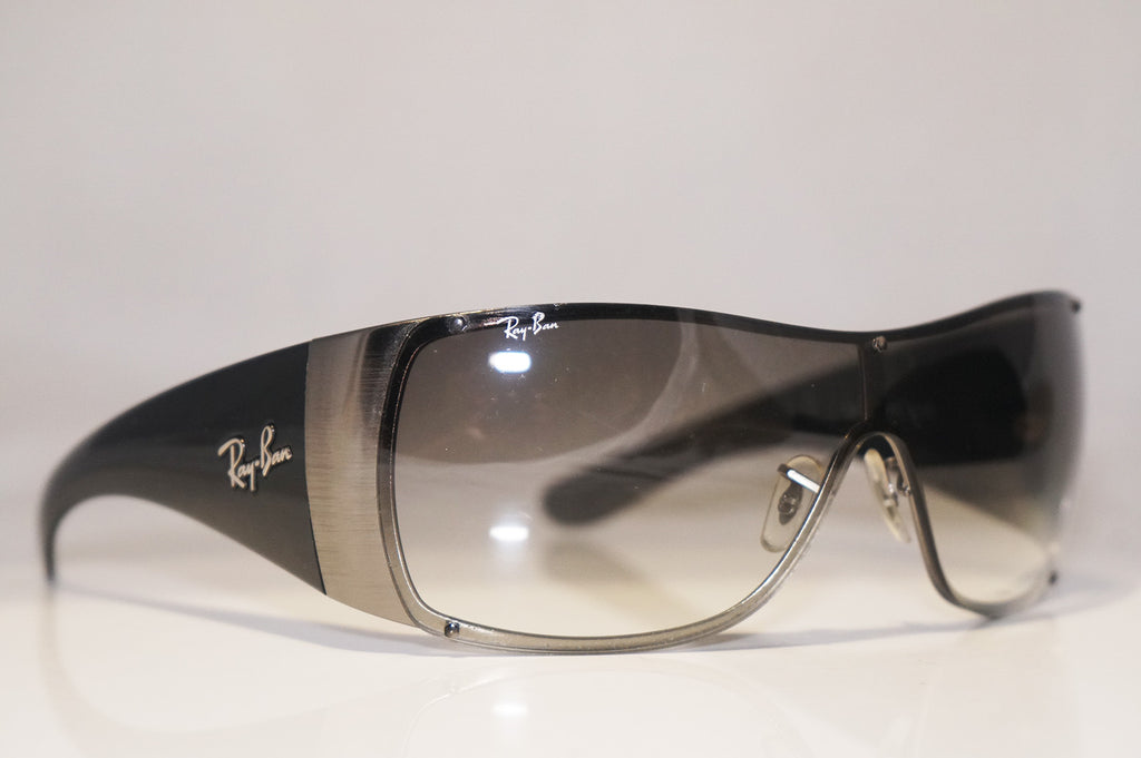 RAY-BAN Womens Designer Sunglasses Black Shield RB 3361 041/8E 14930