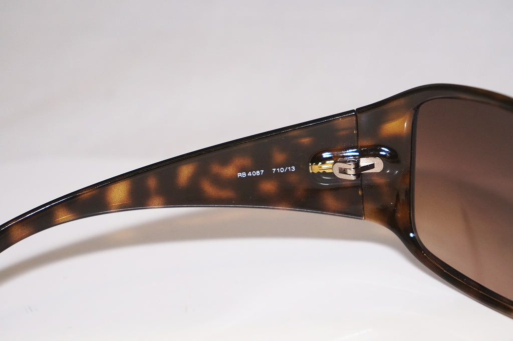 RAY-BAN Womens Designer Sunglasses Brown Shield RB 4087 710/13 15402