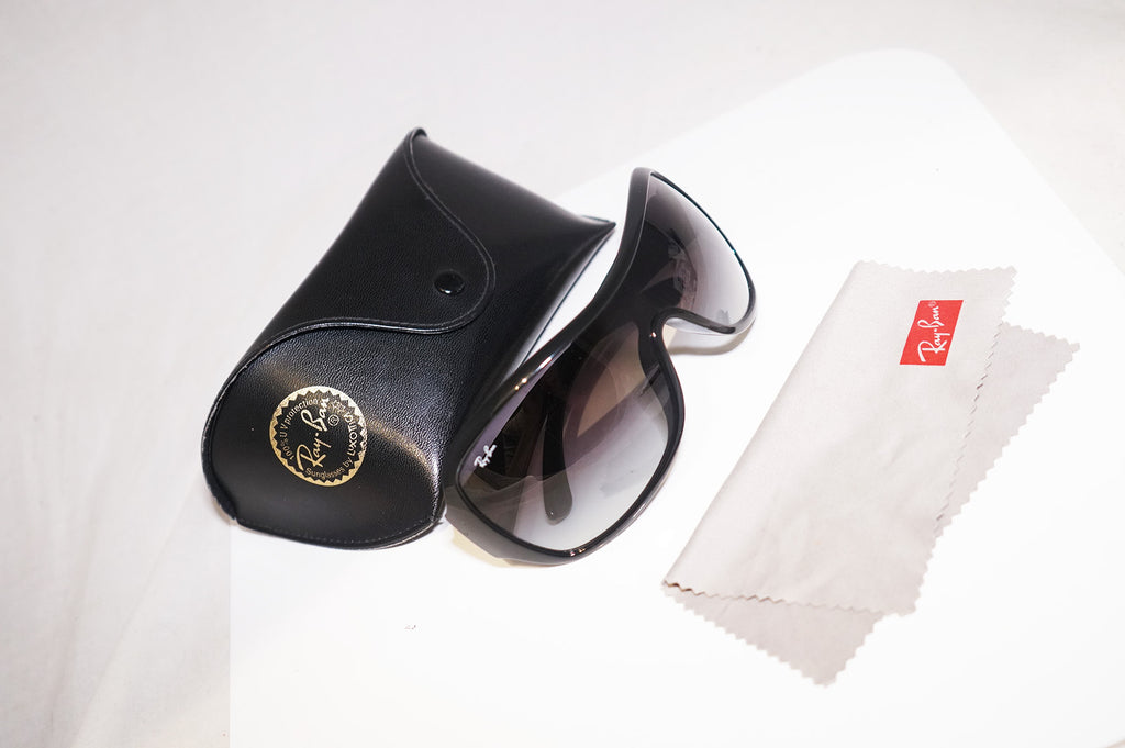 RAY-BAN Womens Designer Sunglasses Black Shield RB 4099 601/8G 15360