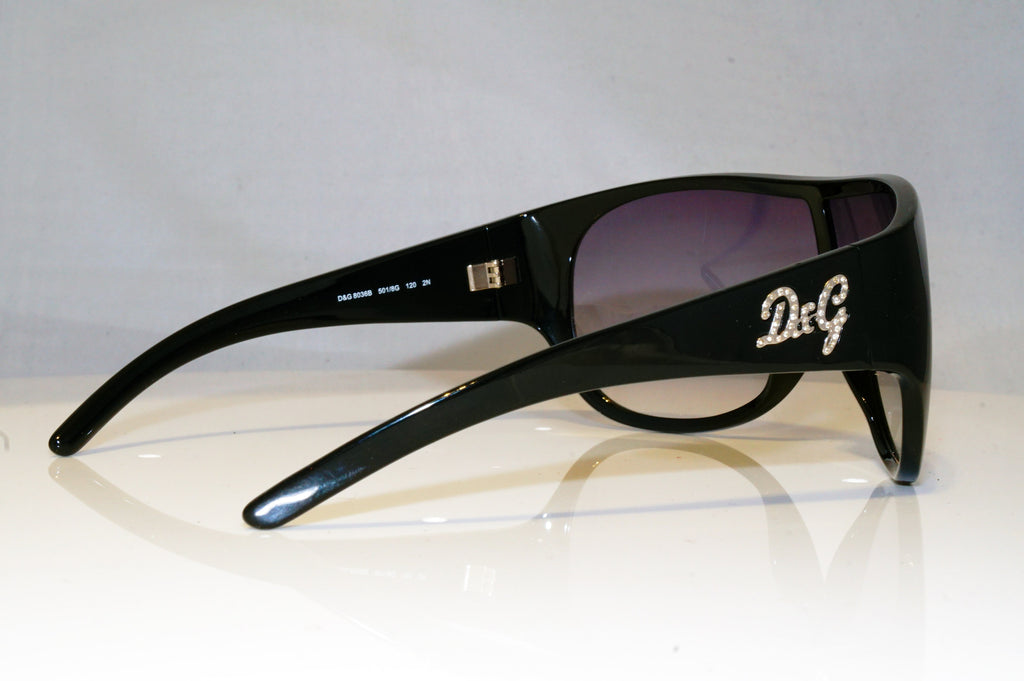 DOLCE & GABBANA Mens Womens Diamante Designer Sunglasses Black 8036 501/8G 17538
