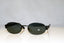 GIANNI VERSACE Mens Vintage 1990 Designer Sunglasses Black Rectangle 028 17649