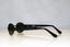 GIANNI VERSACE Mens Vintage 1990 Designer Sunglasses Black Rectangle 028 17649