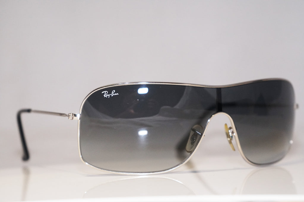 RAY-BAN Mens Designer Sunglasses Silver Shield RB 3341 003/8G 15590