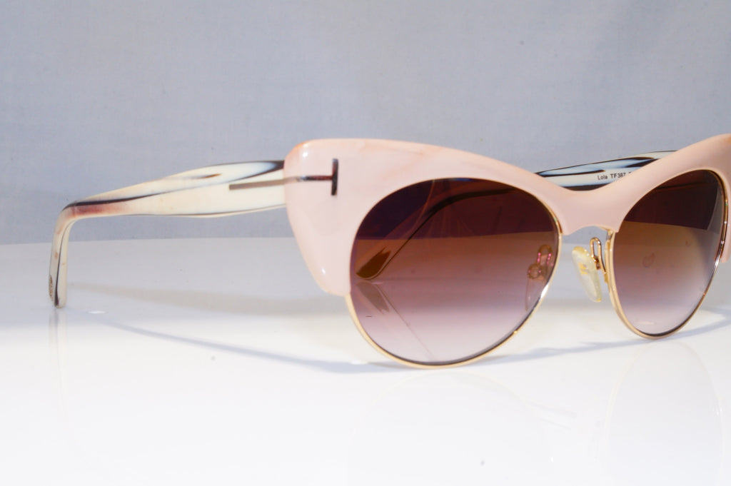 TOM FORD Womens Boxed Designer Sunglasses Pink Cat Eye Lola TF 387 74G 22137